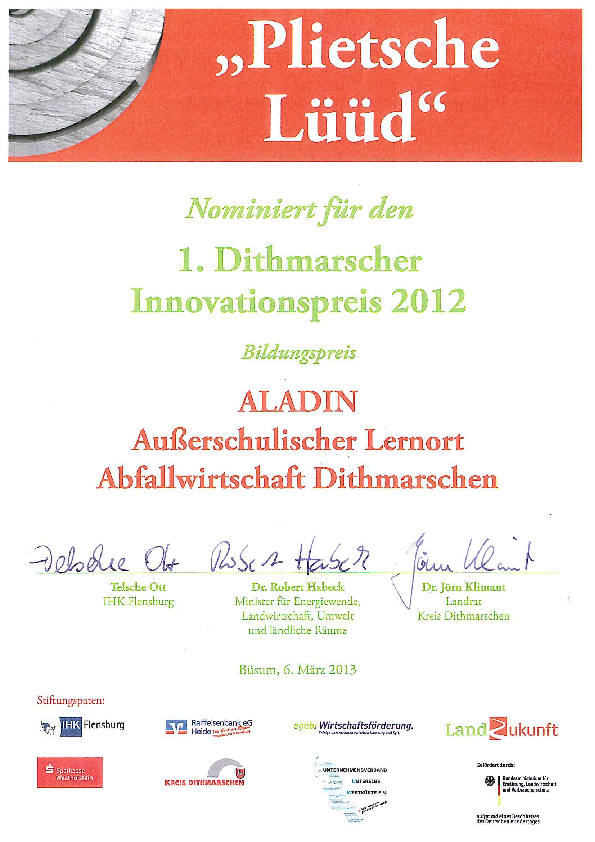 Plakat mit Veranstaltungswerbung.
