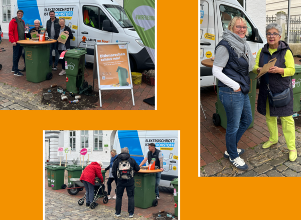 Impressionen vom Informationsstand mit Bürger*innen