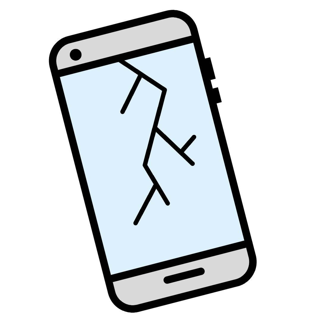 Defektes Smartphone